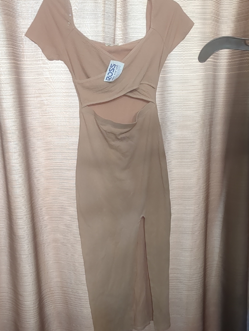 Heart Hips Beige Cutout Midi Dress